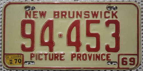 New brunswick nummernschild - brunswick,