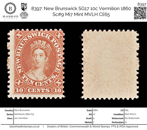8397 new brunswick sg17 10c - 8397,