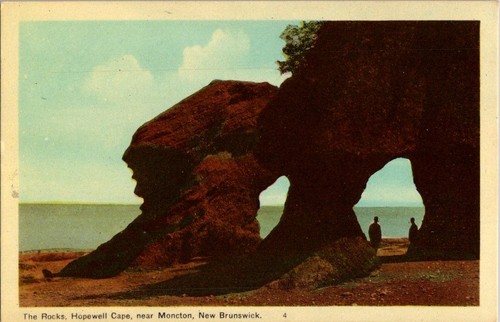 Old vintage postcard the - old, rocks