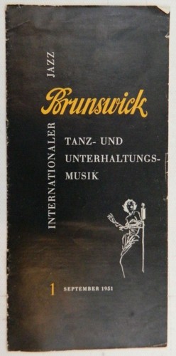 Brunswick jazz 1951 prospekt - brunswick, 1