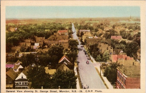 Old vintage postcard - vintage, view