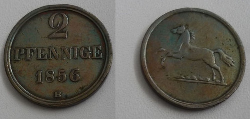 2pfennige 1856b wilhelm - ,
